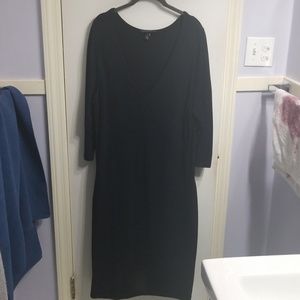 Euc. Black knit dress.